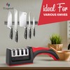Knife Sharpeners for Kitchen Knives– Stainless Steel 4 in1 Kitchen