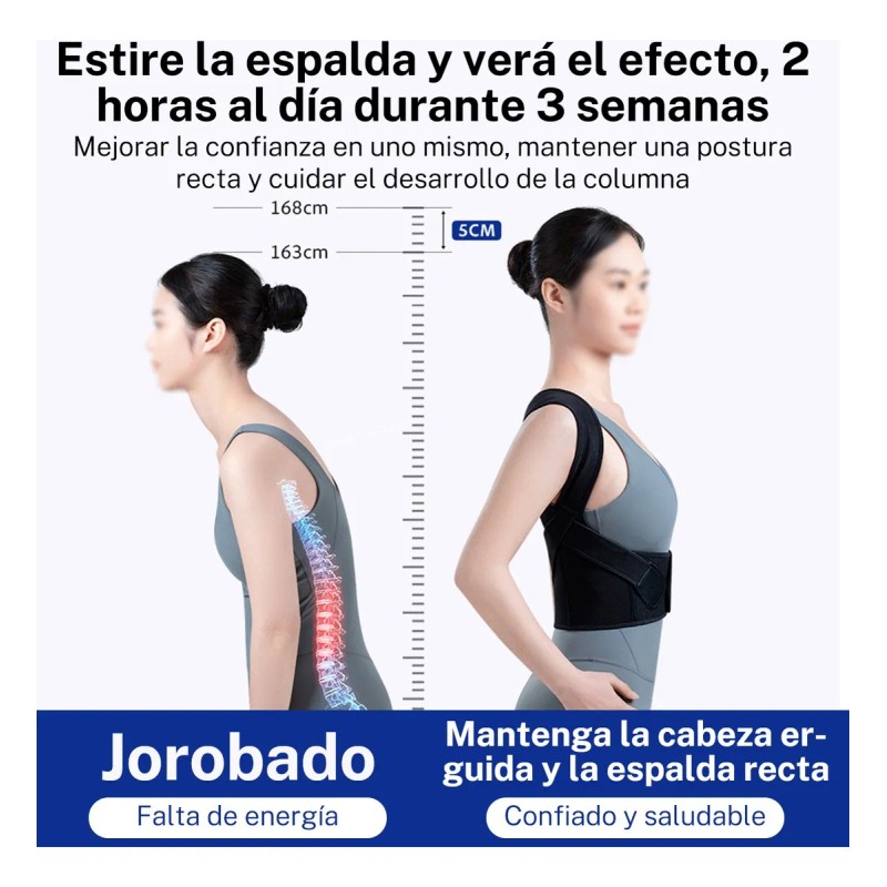Chaleco Corrector De Postura Ortopédico Lumbar Unisex