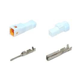 JST Japan Crimp Terminal Manufacturing Type 025 JWPF Waterproof 2 Pole Coupler Terminal Set