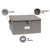 Covermates Keepsakes Zip-Top Storage Box Set, 3 Pack Heavy Duty