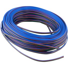 RGB Extension Cable Wire Cord for RGB LED Light Strips 3528 5050, 330 FT