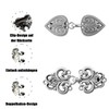 QZKJQDD vintage sweater clips, 13mm, Metal