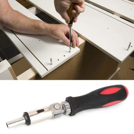 Adjustable Ratchet Screwdriver, Rotating Ratchet Screwdriver, Compact 45# Steel Professional for DIY Accessories Mechanist Device