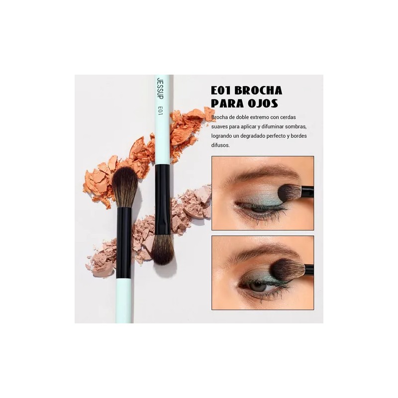 Jessup Kit 2pz Brocha De Maquí De Doble Punta Multiuso,t502