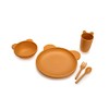5 Piece Cellulose Feeding Meal Set, Plate, Bowl, Cup, Spoon
