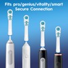 Dual Clean Replacement Brush Heads Compatible with Oral B Vitality