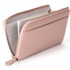LS LASIEM Women's Long Wallet, Genuine Leather, Compact, L-Zip, Simple,