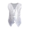 Carnavalife Boys Girls Sequin Vest Hip Hop Vest Costume for