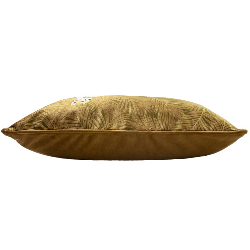 Paoletti Cheetah Forest Cushion Cover, Gold, 30 x 50cm