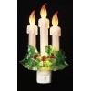 Roman, Inc. Christmas Candle Trio Plug In Night Light 164086