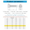 M6-1 x 60mm Socket Head Cap Screws Metric, Hex Socket