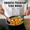 Zulay Kitchen Premium Large Teak Wooden Spoon For Cooking -
