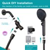 GwernKB Handheld Shower Head with On Off Switch,8-mode High Pressure