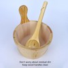 Sauna Ladle Large Capacity Long Handle Portable Wooden Sauna Ladle