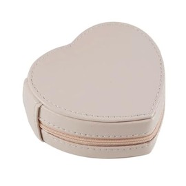 ZOYA JEWELRY DESIGN small Travel jewelry box case, organizer for men and women, boxes with ring,Earring, necklace storage, Gift for her leather jewelry box, Ideal for jewelry (Pink)