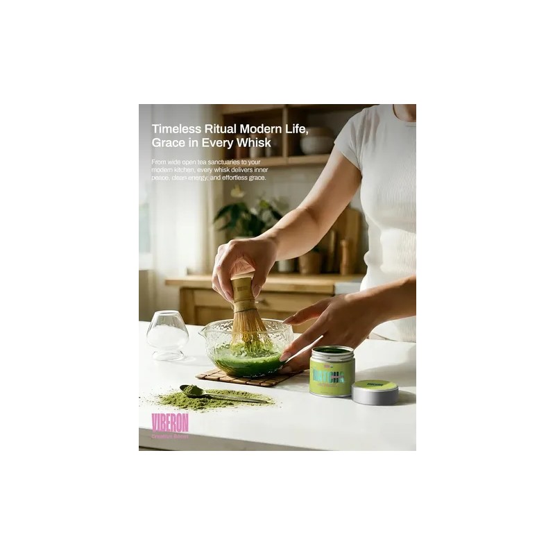 Viberon Té Verde Matcha Ceremonial Orgánico Viberon En Polvo