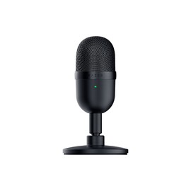 Razer Seiren Mini - USB Condenser Microphone for Streaming (Compact with Super Cardioid Polar Pattern, Tilt Stand, Built-in Shock Absorber) Black