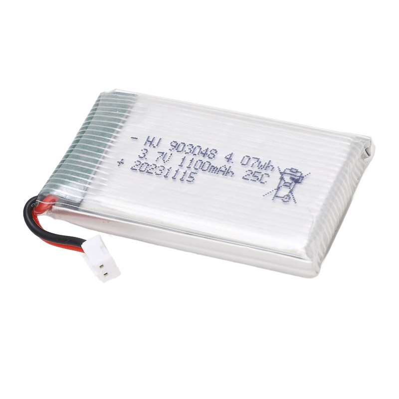 3.7V 1100mAh Battery With PH2.0 Connector Drone Flight Battery Li