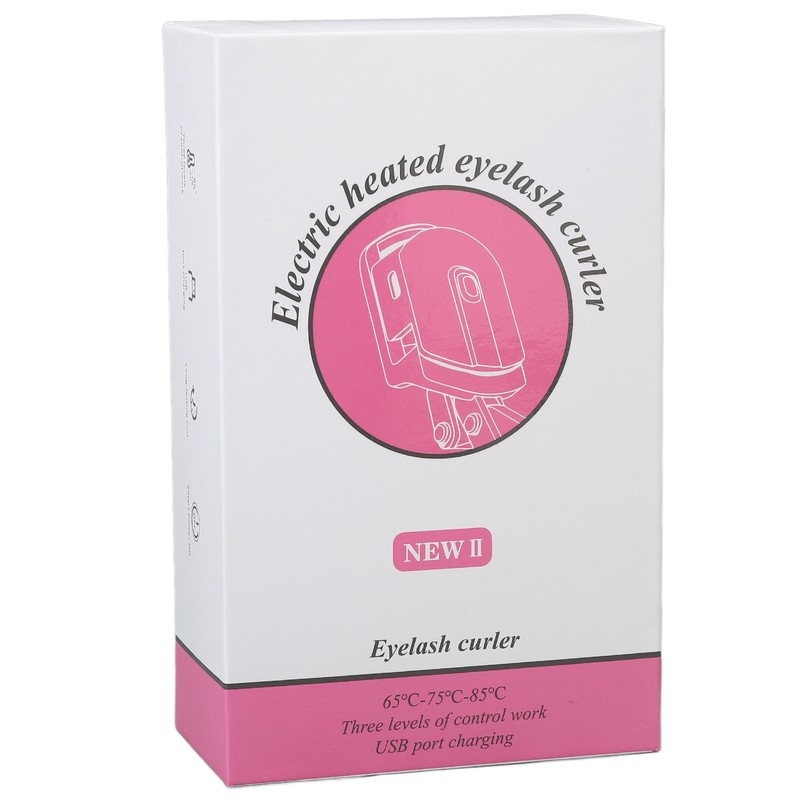 Heated Eyelash Curler Rechargeable 3 Levels Temperature Long Lasting Electric