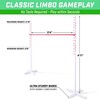 GoSports Get Low Limbo Premium Wooden Limbo Game, Sets up
