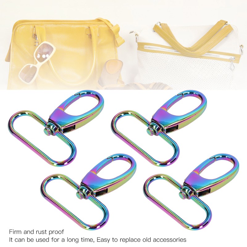 10Pcs Keychain Clasp 38mm Firm Rust Proof Bright Luster Simple