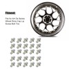 Car Wheel Rivets, 25pcs Plastic Silver Replacement Nuts for AH