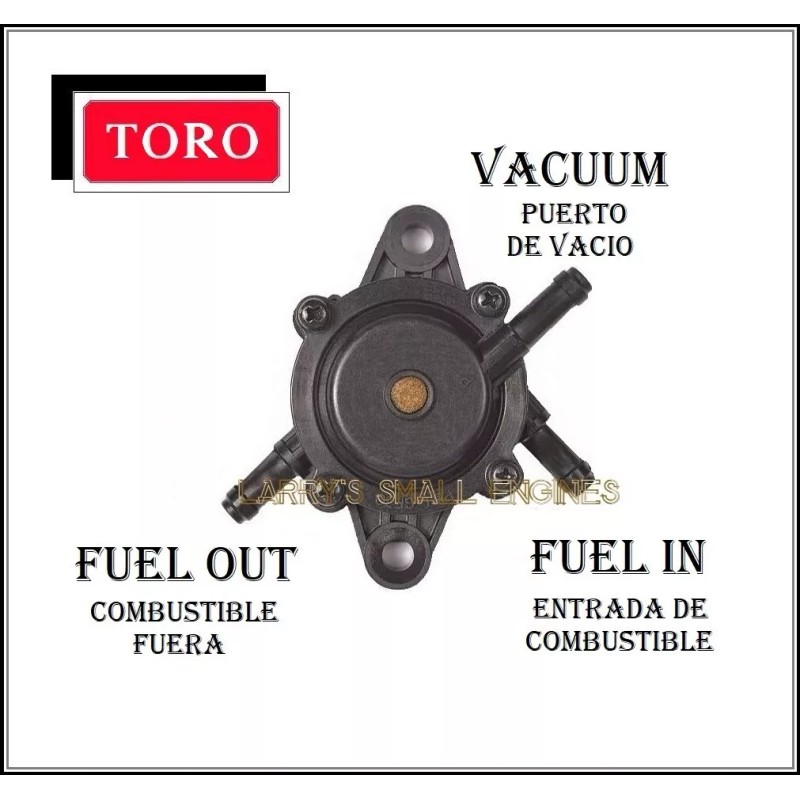 Toro Fuel Pump 127-9206 Exmark Quest TimeCutter TORO Mikuni 139-0684
