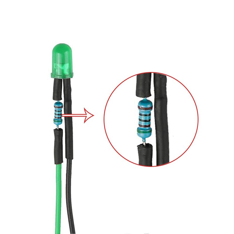 YIXISI Pack of 50 Pre-Wired LED, 12 V 5 mm