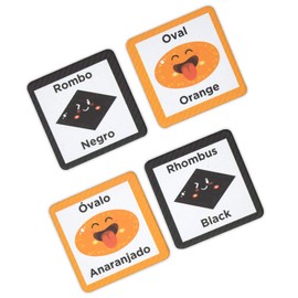 Duck & Donkey Memo Brain Figuras geométricas y Colores (Bilingüe)