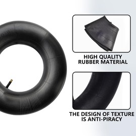 Gobesty 2Pcs Wheelbarrow Inner Tube 3.50-8 Heavy Duty Replacement Tire Inner Tube with TR-87 Bent Valve Stem for Hand Trucks, Lawn Mowers, Yard Trailers, Cart and Wheelbarrows