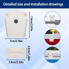 Goktvai Cooler Hinges Replacement Kit, Camping Accessories for Igloo Including 3 Cooler Hinge 2 Latch 2 Post Replacement Parts 18 Screws Compatible with Igloo