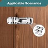 2 Pack Chrome Door Bolts 4 Inch Surface Mounted Sliding