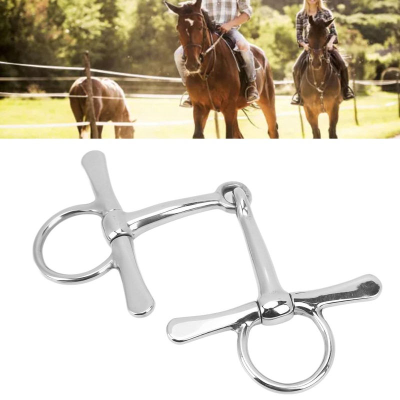 Full Cheek Horse Snaffle Stainless Steel Horse Mouth Bit Garden