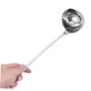 iplusmile Stainless Steel Dual Spout Soup Ladle with Long Handle