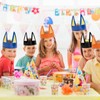 24pcs Dog Theme Birthday Headbands, Coated Paper Puppy Ears Crowns