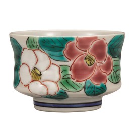 Kutaniyaki Wataya K7-1126 Kutaniyaki Gui & Camellia by Yuzuki Tanaka