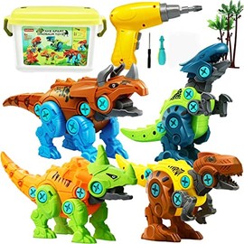Juego de Dinosaurios de desmontaje, Juguetes Dinosaurios, Este es un Gran Regalo para Niños y Niñas a Partir de 4 Años