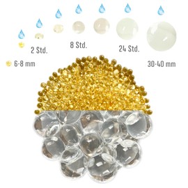 trendfinding 125 g Water Retaining Decorative Granules Crystal, Grain Size 6-8 mm, Decoration for Flowers and Plants, Very Economical, Versatile