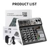 XTUGA KP4 4 Channel Audio Mixer, 16-Bit DSP Effect USB