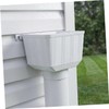2 Piezas Rainwater Diverter para Downspout en Pvc Blanco, Conexión