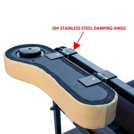 NOKINS Golf Cart Rear Seat Flip Over Armrest with Cup Holder,Stainless Steel Damping Hinge,No Drilling,Mounted on The Inside,for Club Car EZGO Yamaha (Black)