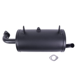ZTUOAUMA Exhaust Muffler 18091-0235 18091-0487 with Gasket 11061-0132 Compatible with 2004-2020 Kawasaki Mule 600 2X4 610 4X4 SX KAF400 UTVs