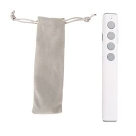 Presentation Clicker 98.4ft Control Range RF 2.4GHz Plug and Play Wireless Presenter Remote for Keynote for PPT White
