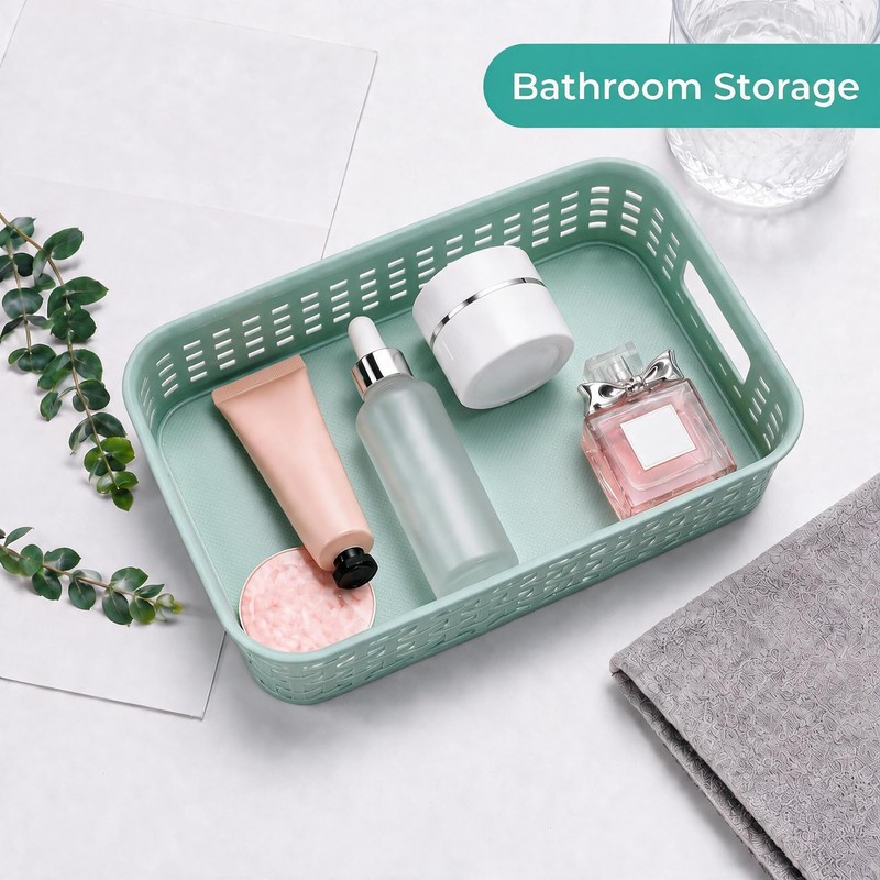 3 Pack Plastic Storage Baskets