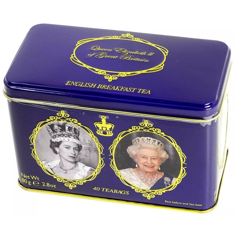 NEW ENGLISH TEAS QUEEN ELIZABETH II OF GREAT BRITAIN TIN