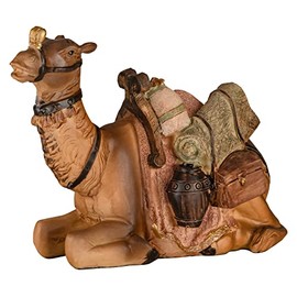 Sitting Camel Nativity Scene [Height: 9 cm, Hand Painted Polyserine/Resin] Nativity Figures / Nativity Scene / Accessories for the Nativity Scene