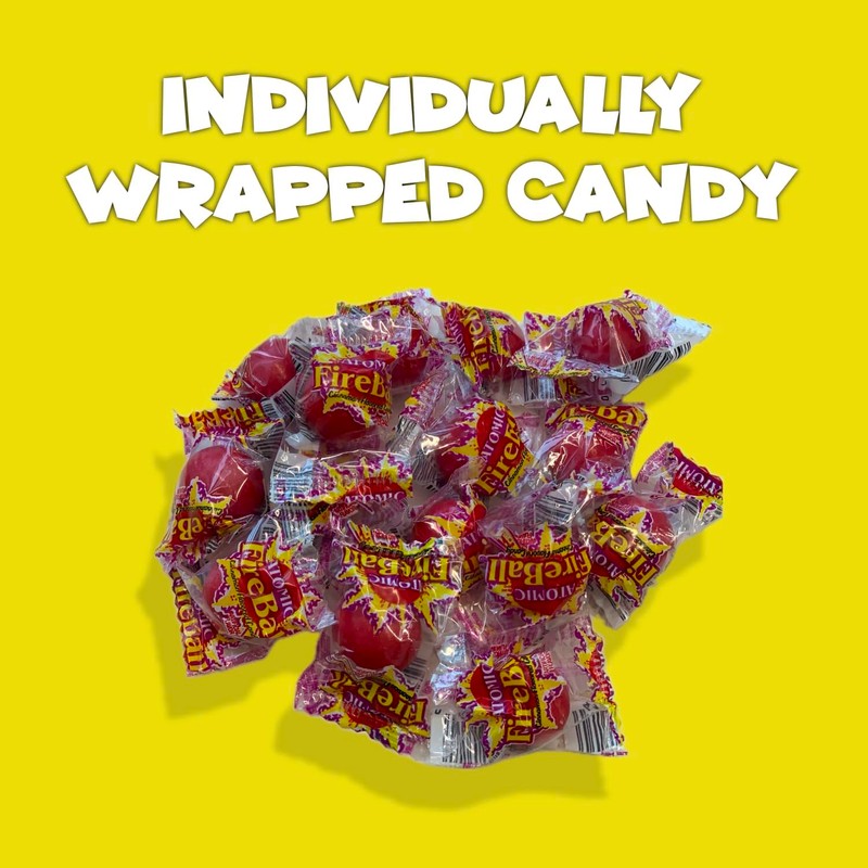 CandyKrave Atomic Fireballs Candy in Bulk - 1 LB Cinnamon