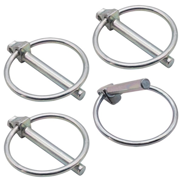 SKIR'CO (Pack of 4) Folding Cotter Pins Galvanised Steel 4.5