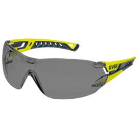 Uvex pheos nxt - premium safety glasses - anti-fog interior, extremely scratch-resistant and chemical resistant exterior - anthracite/lime, tinted - one size
