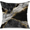 BCKAKQA Decorative Throw Pillow Cases 4 Pack Black Gold Brown